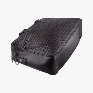 Pre-owned Bottega Veneta Intrecciato Briefcase Brown lambskin  handbag | stylenewstar