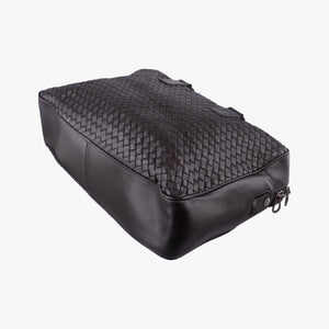 Pre-owned Bottega Veneta Intrecciato Briefcase Brown lambskin  handbag | stylenewstar
