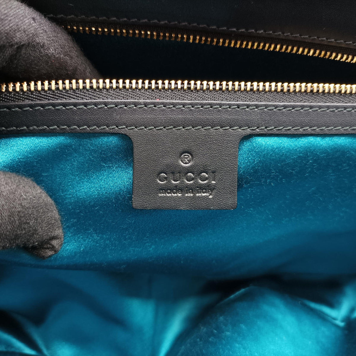 Pre-owned Gucci Ophidia Red×black suede×leather 503876 shoulderbag | stylenewstar