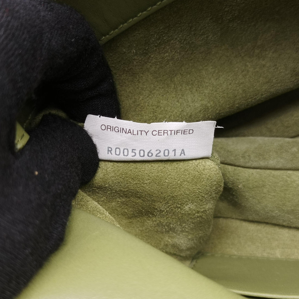 Pre-owned Bottega Veneta Baby Liberta Green Leather 826147V4SJ12498 shoulderbag | stylenewstar