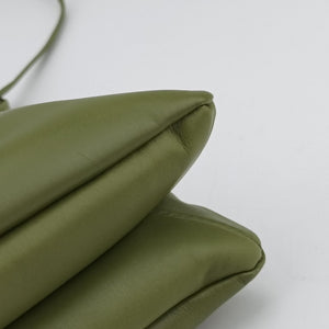 Pre-owned Bottega Veneta Baby Liberta Green Leather 826147V4SJ12498 shoulderbag | stylenewstar
