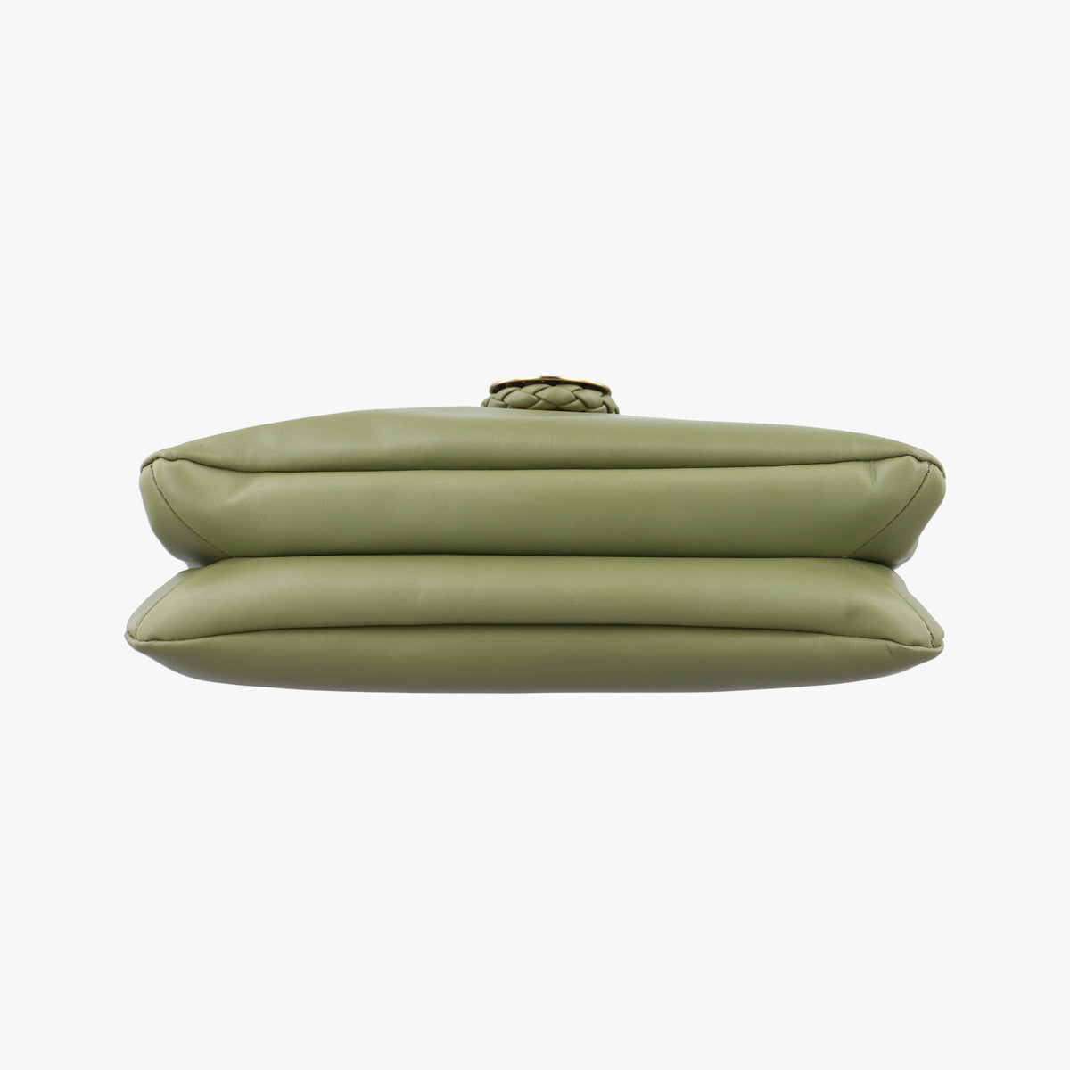 Pre-owned Bottega Veneta Baby Liberta Green Leather 826147V4SJ12498 shoulderbag | stylenewstar