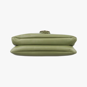 Pre-owned Bottega Veneta Baby Liberta Green Leather 826147V4SJ12498 shoulderbag | stylenewstar