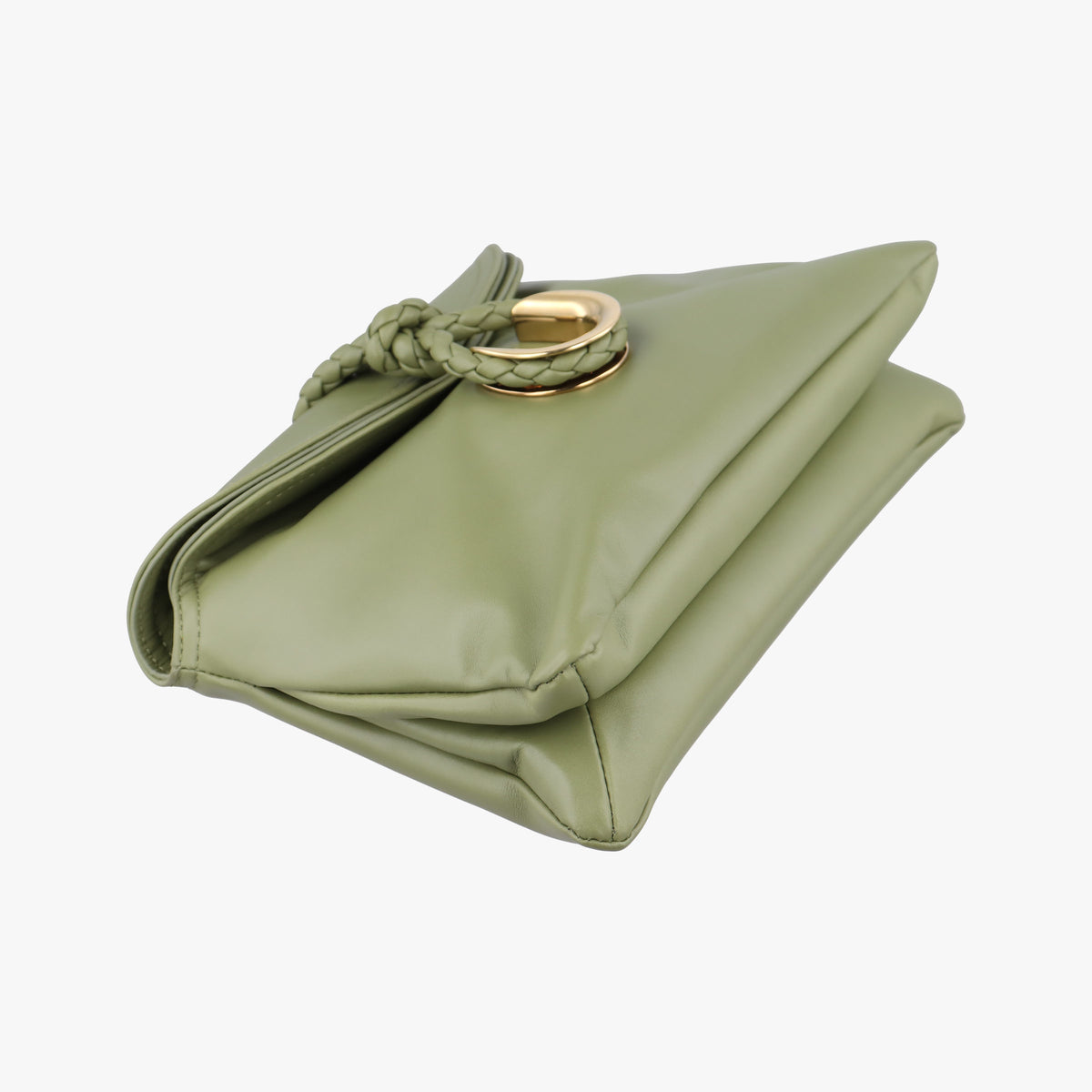 Pre-owned Bottega Veneta Baby Liberta Green Leather 826147V4SJ12498 shoulderbag | stylenewstar