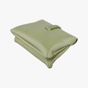 Pre-owned Bottega Veneta Baby Liberta Green Leather 826147V4SJ12498 shoulderbag | stylenewstar