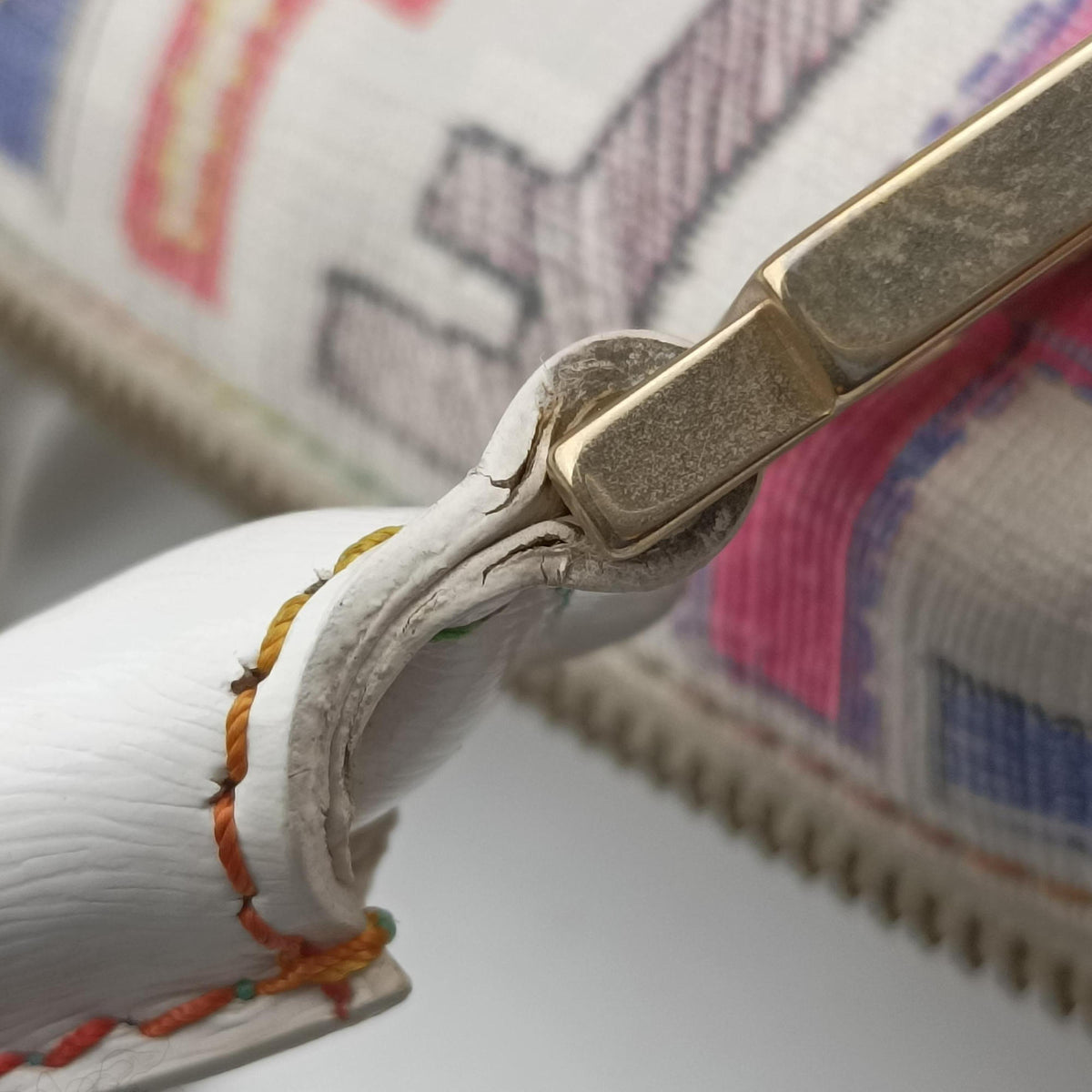 Vintage Fendi Zucca Boston White x Multicolor PVC coated canvas 8BL068 handbag | stylenewstar