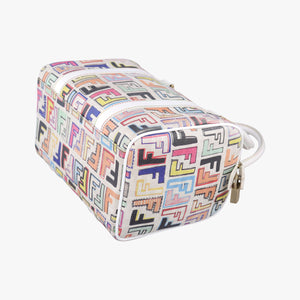 Vintage Fendi Zucca Boston White x Multicolor PVC coated canvas 8BL068 handbag | stylenewstar