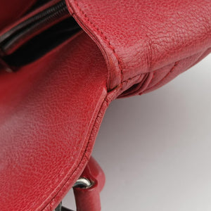 Vintage Yves Saint Laurent COLLEGE Red Leather 428056 shoulderbag | stylenewstar