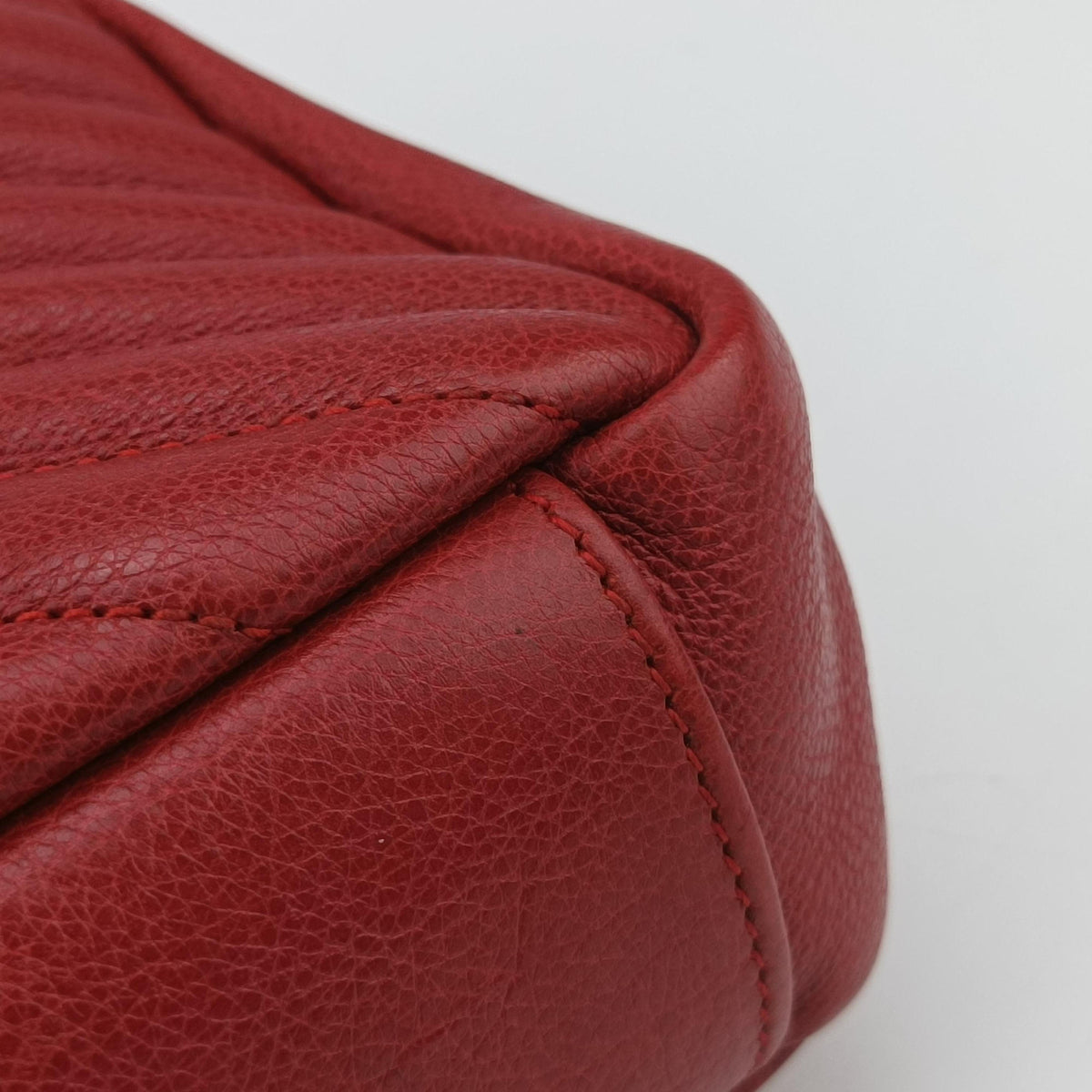Vintage Yves Saint Laurent COLLEGE Red Leather 428056 shoulderbag | stylenewstar