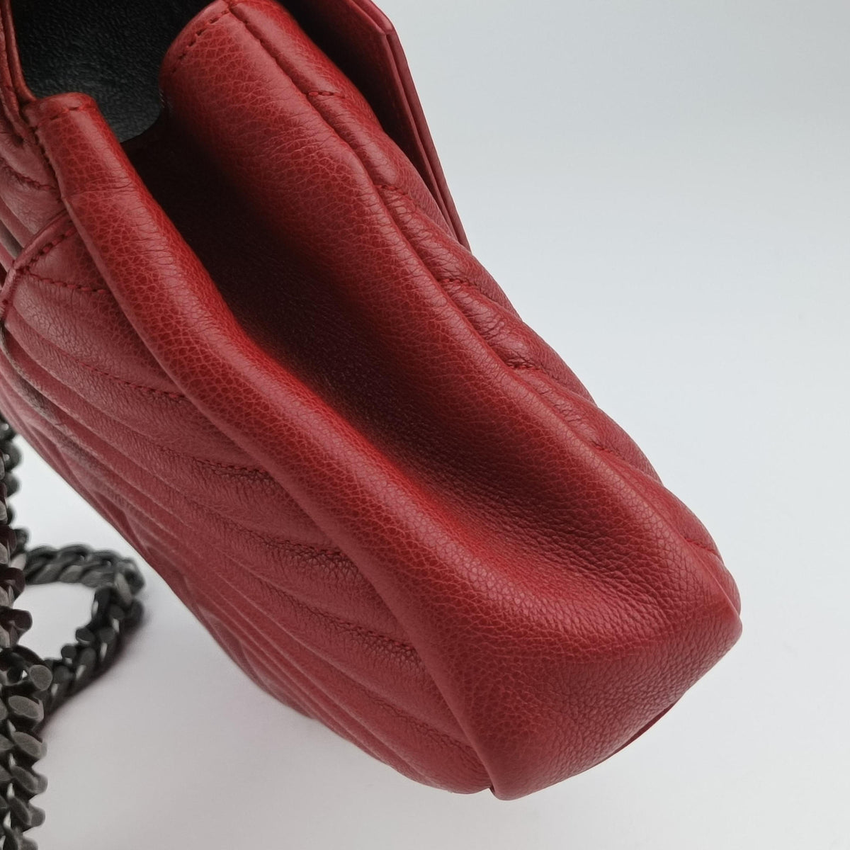 Vintage Yves Saint Laurent COLLEGE Red Leather 428056 shoulderbag | stylenewstar