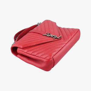 Vintage Yves Saint Laurent COLLEGE Red Leather 428056 shoulderbag | stylenewstar