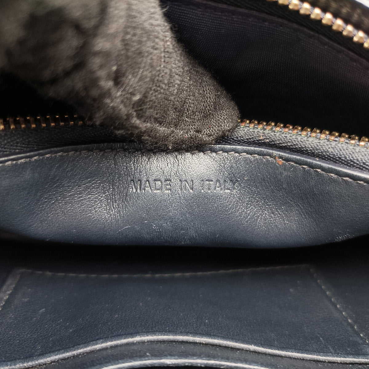 Vintage Christian Dior Saddle Navy Jacquard x Leather  bum bag/waist bag | stylenewstar