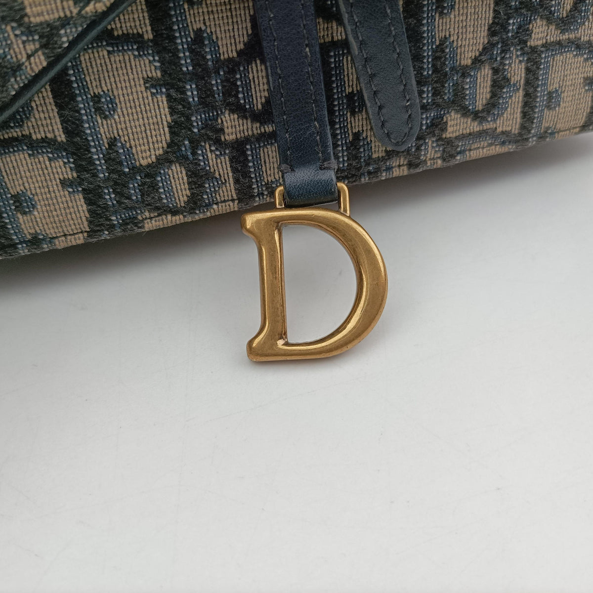 Vintage Christian Dior Saddle Navy Jacquard x Leather  bum bag/waist bag | stylenewstar