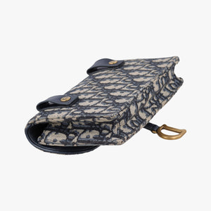 Vintage Christian Dior Saddle Navy Jacquard x Leather  bum bag/waist bag | stylenewstar