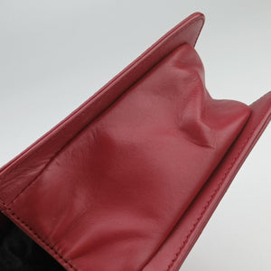 Pre-owned Chanel BOY CHANEL Red Leather A66713 shoulderbag | stylenewstar