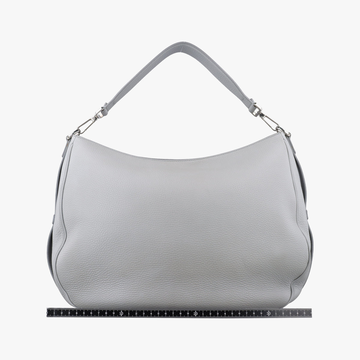 Pre-owned Christian Dior Saddle Grey Leather  shoulderbag | stylenewstar