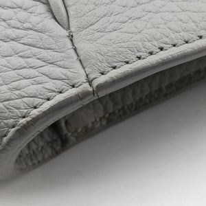 Pre-owned Christian Dior Saddle Grey Leather  shoulderbag | stylenewstar