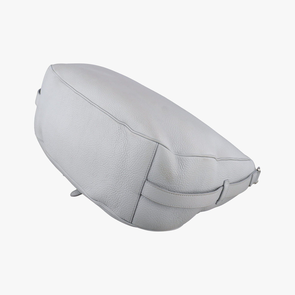 Pre-owned Christian Dior Saddle Grey Leather  shoulderbag | stylenewstar