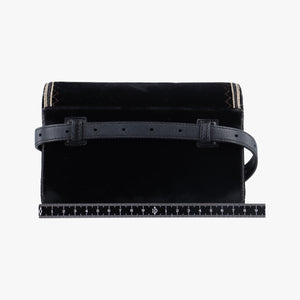 Pre-owned Yves Saint Laurent KATE Black velour 534396 bum bag/waist bag | stylenewstar