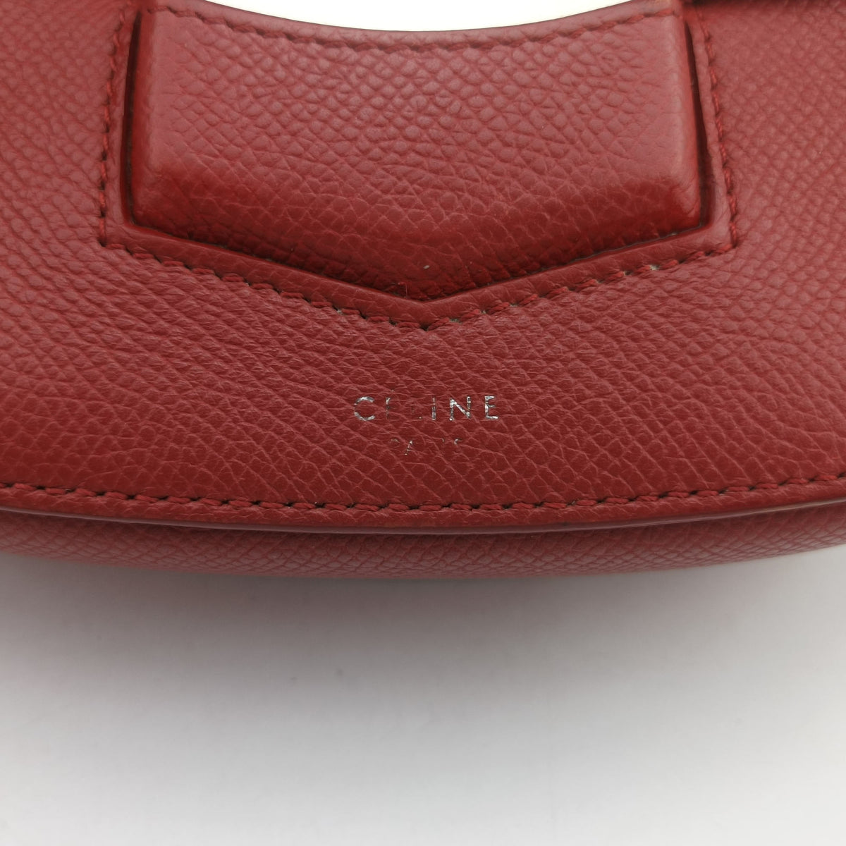 Secondhand Celine TROTTEUR Compact Red Leather  crossbodybag | stylenewstar