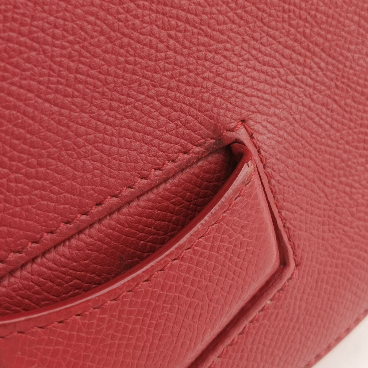 Secondhand Celine TROTTEUR Compact Red Leather  crossbodybag | stylenewstar