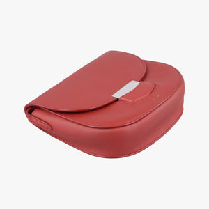 Secondhand Celine TROTTEUR Compact Red Leather  crossbodybag | stylenewstar