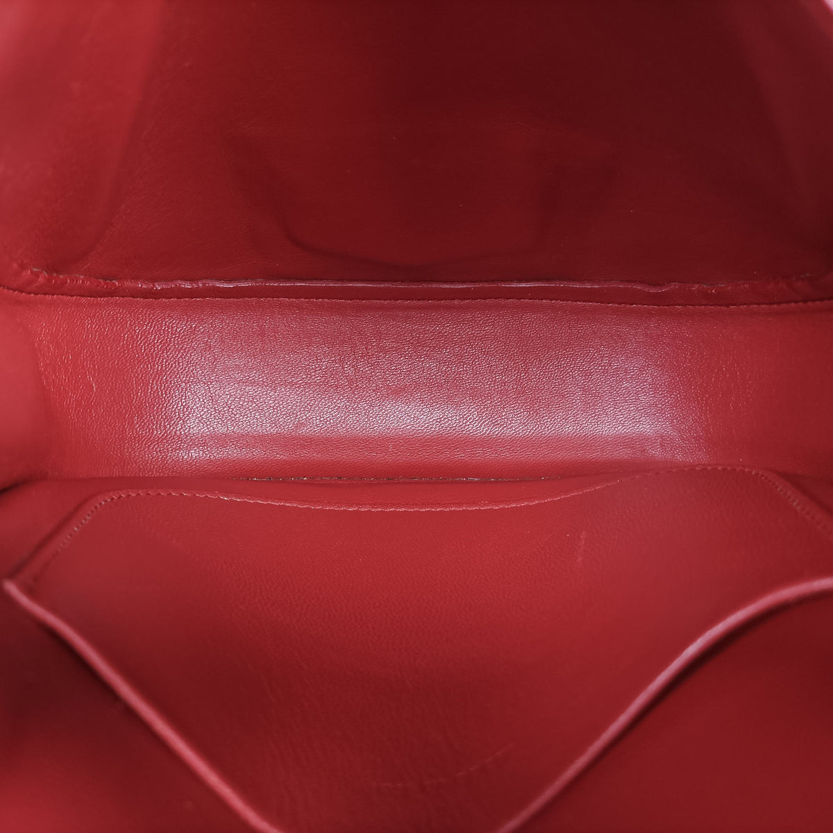 Secondhand Celine TROTTEUR Compact Red Leather  crossbodybag | stylenewstar
