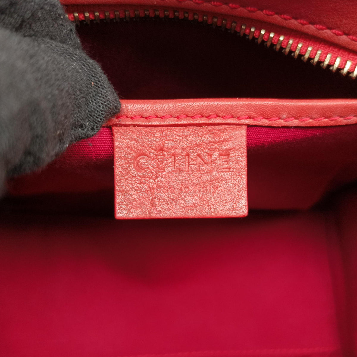 Pre-owned Celine luggage nano shopper Orange Leather  shoulderbag | stylenewstar