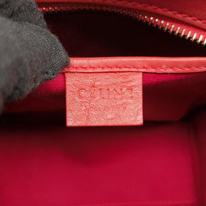 Pre-owned Celine luggage nano shopper Orange Leather  shoulderbag | stylenewstar