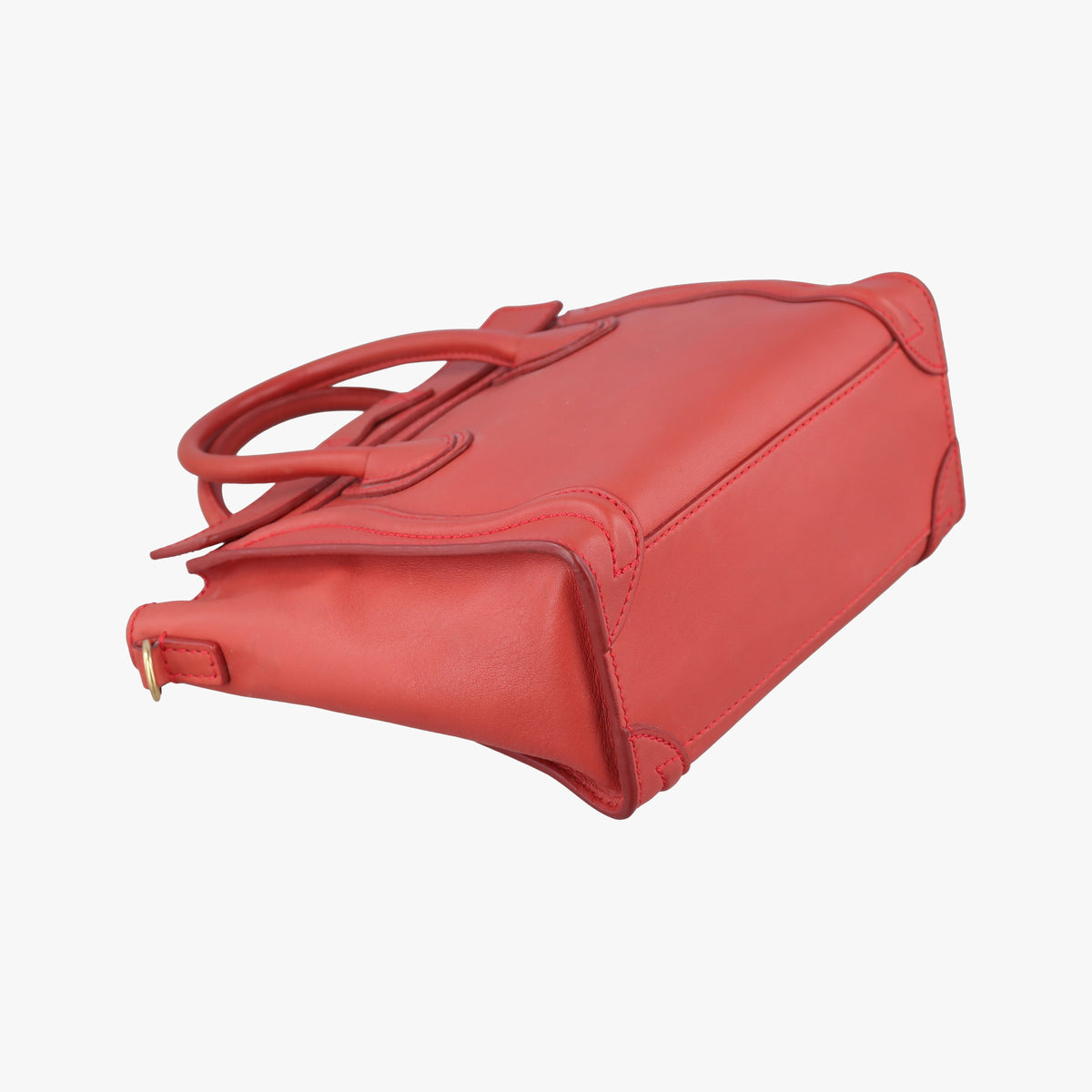 Pre-owned Celine luggage nano shopper Orange Leather  shoulderbag | stylenewstar