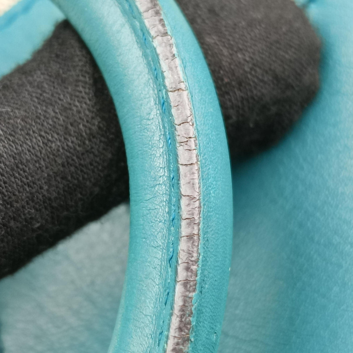 Pre-owned Gucci New Jackie Blue×Green Leather×canvas 124407 shoulderbag | stylenewstar