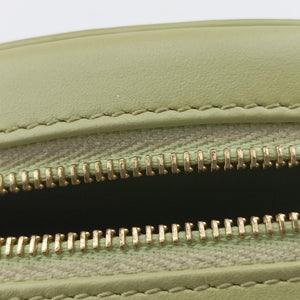Pre-owned Celine Oval Purse Cuir Triomphe Green Leather  shoulderbag | stylenewstar