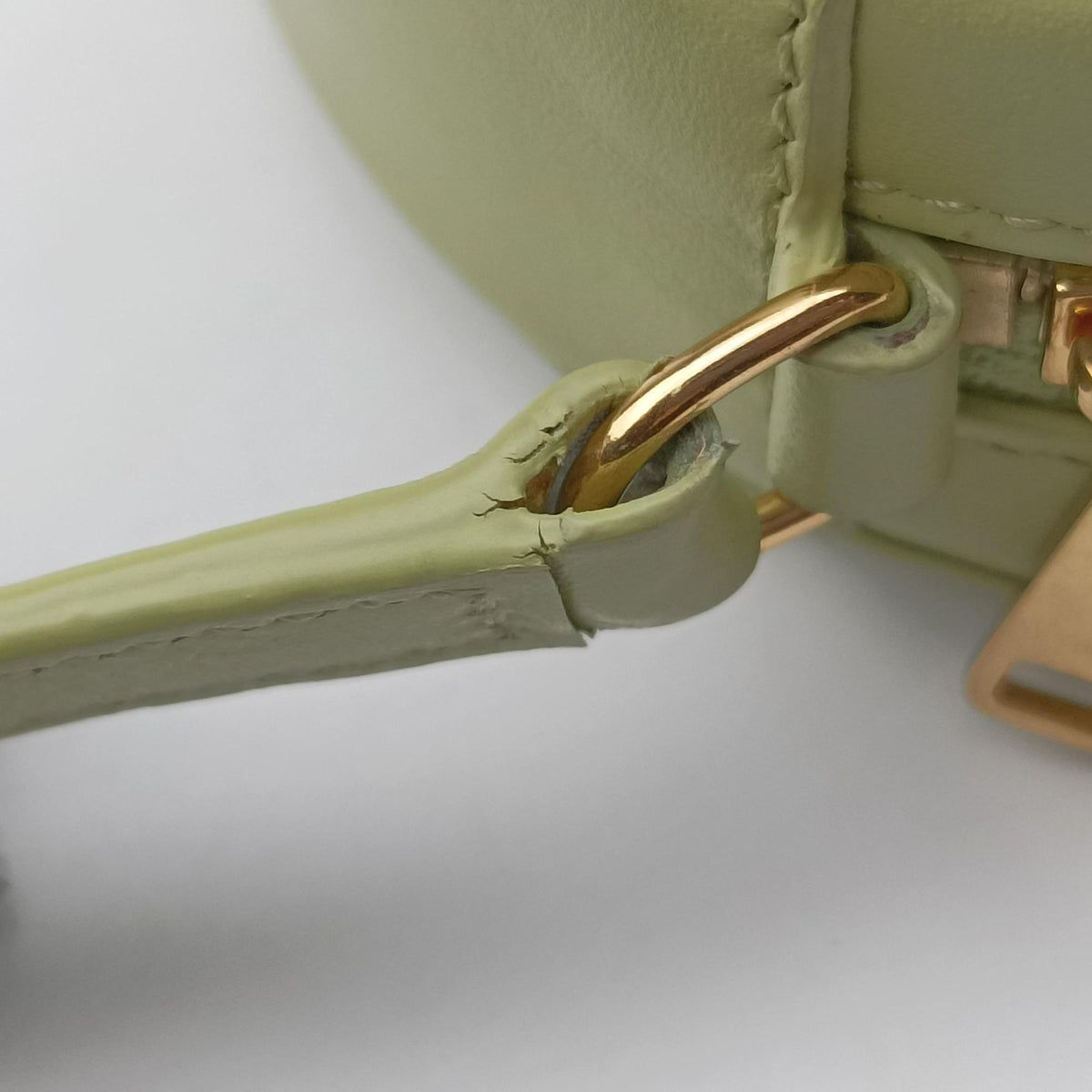 Pre-owned Celine Oval Purse Cuir Triomphe Green Leather  shoulderbag | stylenewstar