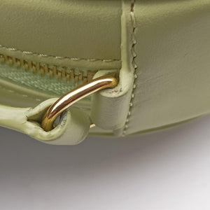 Pre-owned Celine Oval Purse Cuir Triomphe Green Leather  shoulderbag | stylenewstar