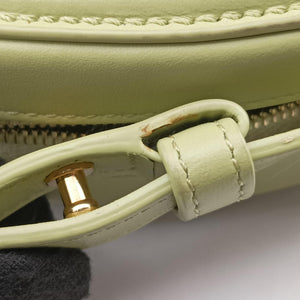 Pre-owned Celine Oval Purse Cuir Triomphe Green Leather  shoulderbag | stylenewstar