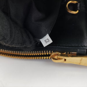 Pre-owned Miu Miu Biker Blue Leather x Denim  handbag | stylenewstar