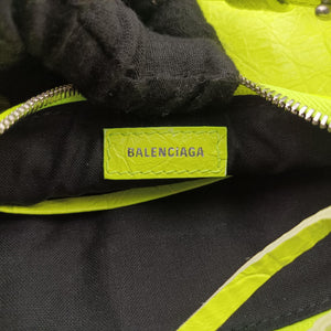 Pre-owned Balenciaga Le Cagole Mini Yellow lambskin 695814 shoulderbag | stylenewstar