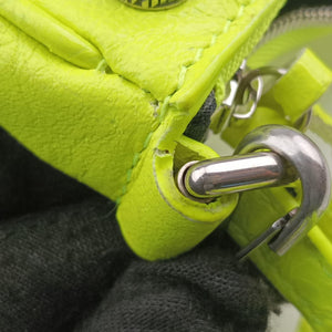Pre-owned Balenciaga Le Cagole Mini Yellow lambskin 695814 shoulderbag | stylenewstar