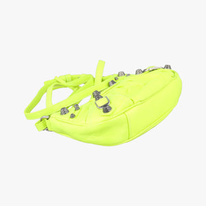 Pre-owned Balenciaga Le Cagole Mini Yellow lambskin 695814 shoulderbag | stylenewstar