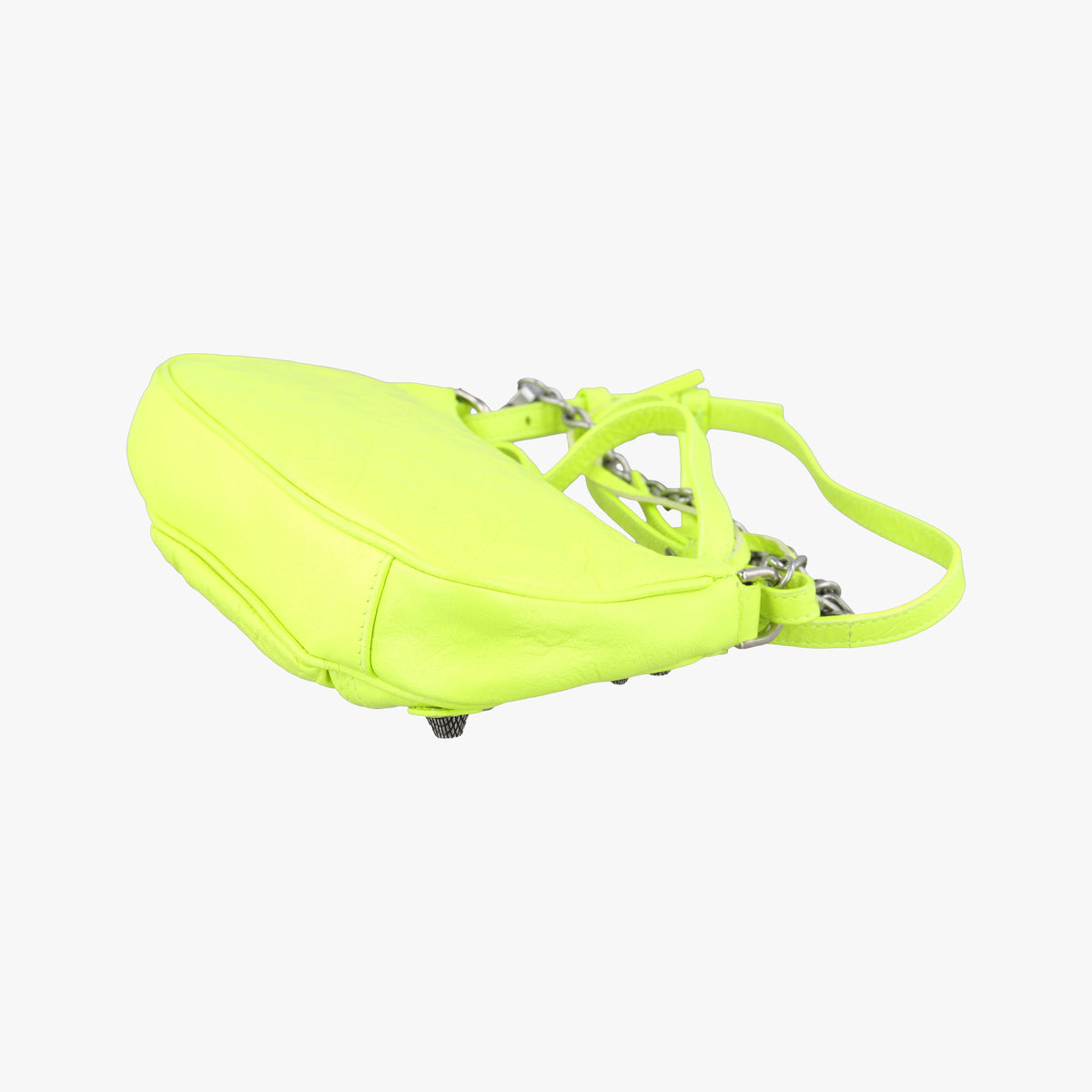 Pre-owned Balenciaga Le Cagole Mini Yellow lambskin 695814 shoulderbag | stylenewstar