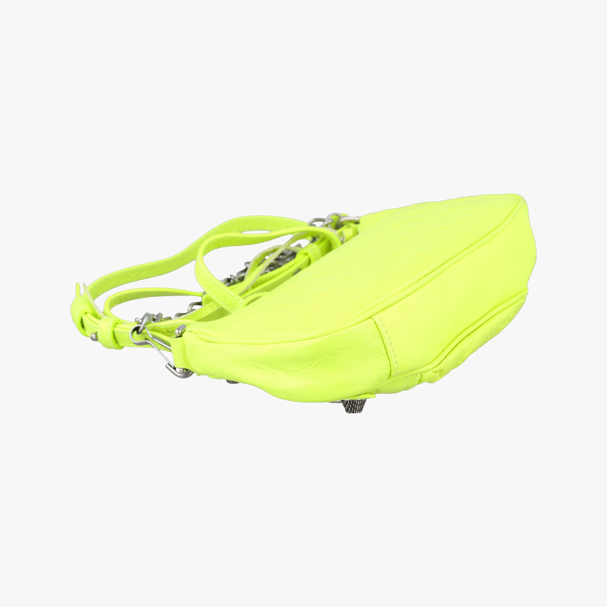 Pre-owned Balenciaga Le Cagole Mini Yellow lambskin 695814 shoulderbag | stylenewstar