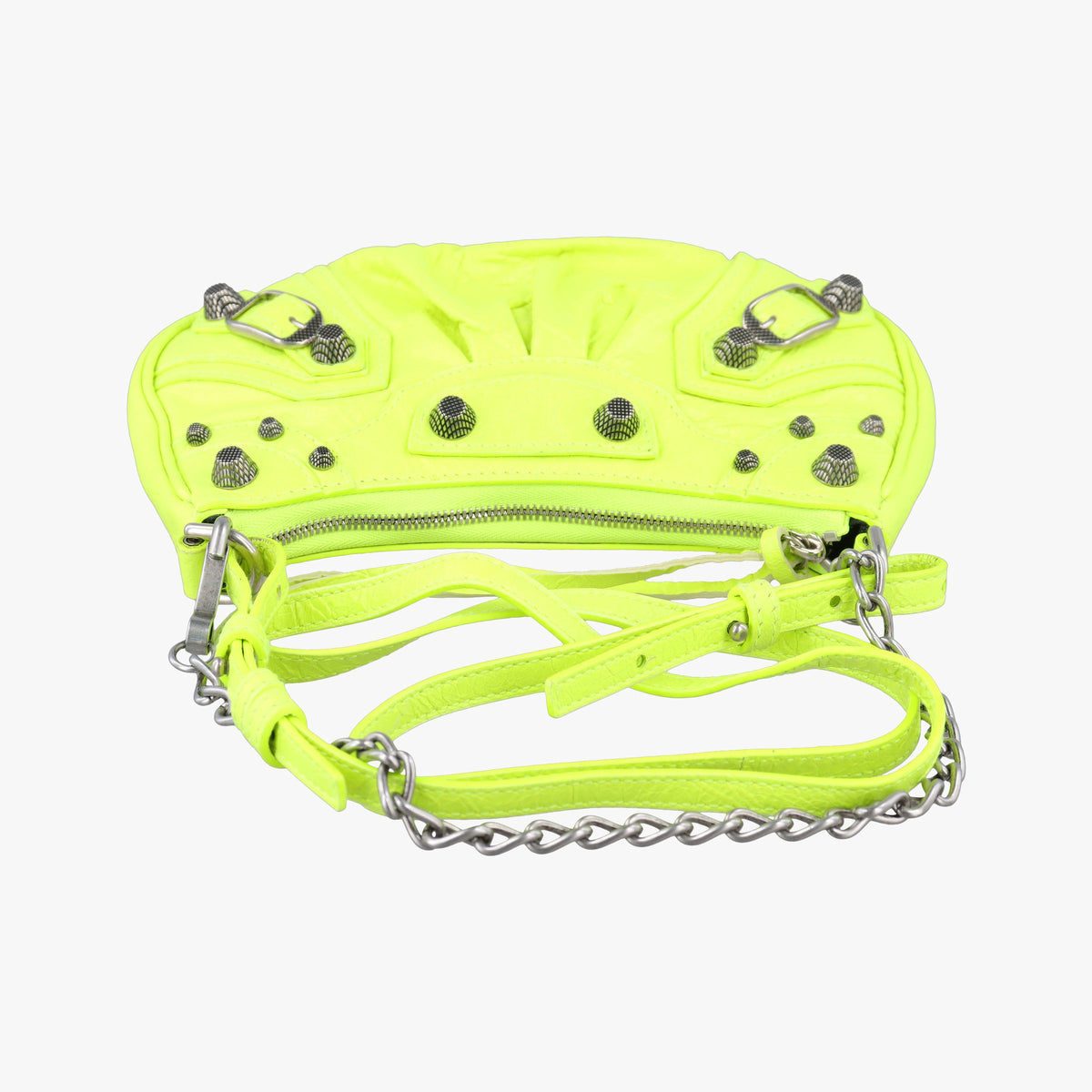Pre-owned Balenciaga Le Cagole Mini Yellow lambskin 695814 shoulderbag | stylenewstar