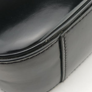 Pre-owned Yves Saint Laurent LE 5 a 7 Mini Hobo Black Patent 57223 shoulderbag | stylenewstar