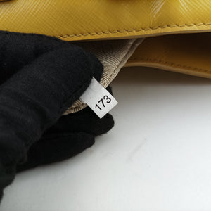 Vintage Prada Galleria Yellow Patent BN1874 handbag | stylenewstar