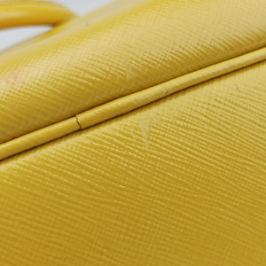 Vintage Prada Galleria Yellow Patent BN1874 handbag | stylenewstar