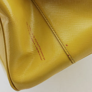 Vintage Prada Galleria Yellow Patent BN1874 handbag | stylenewstar