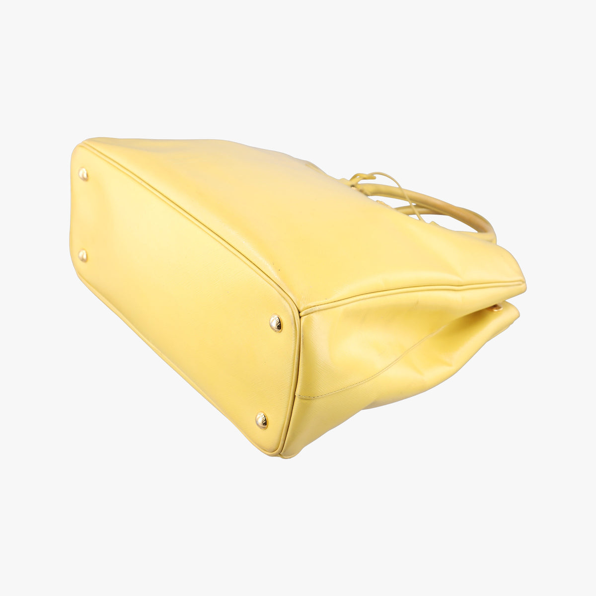 Vintage Prada Galleria Yellow Patent BN1874 handbag | stylenewstar