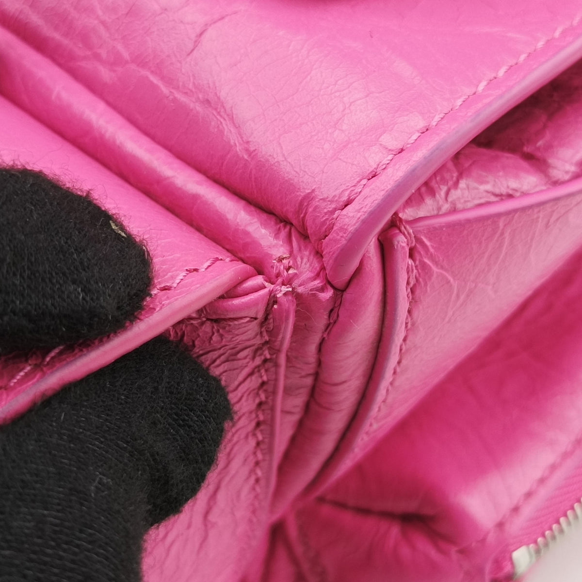 Secondhand Balenciaga Superbusy XS Sling Bag Pink leather 762516 shoulderbag | stylenewstar