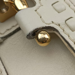 Pre-owned Gucci Snaffle Bit White Leather 263984 shoulderbag | stylenewstar