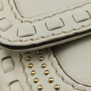 Pre-owned Gucci Snaffle Bit White Leather 263984 shoulderbag | stylenewstar